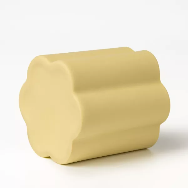 Sealbhóir Coinnle Ceirmeach Ealaíne Floral Edge