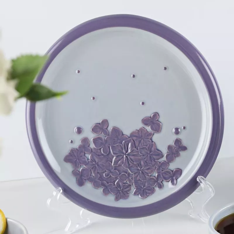 Pláta ceirmeach péinteáilte le miasniteoir