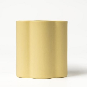 Artistic Floral Edge Ceramic Candle Holder