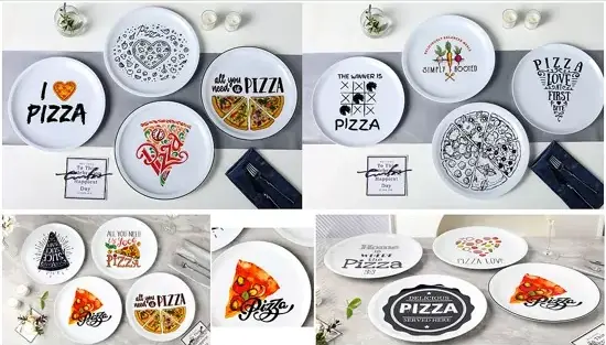 Tacar Pláta Ceirmeacha le Téama Pizza